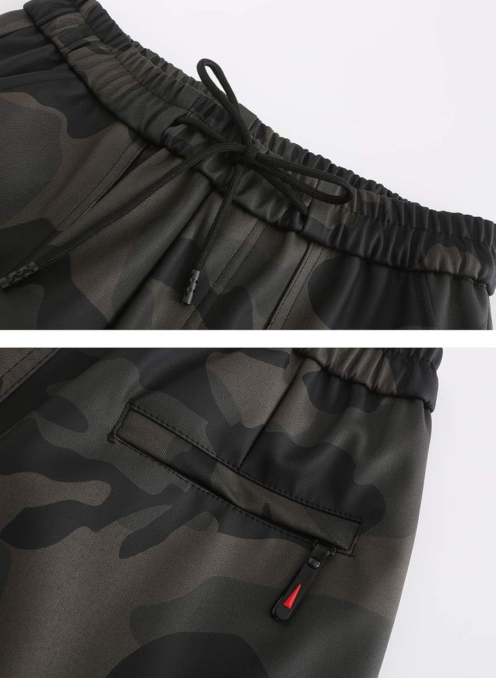 Men`S Faux Leather Joggers PU Motorcycle Harem Sweat Pants