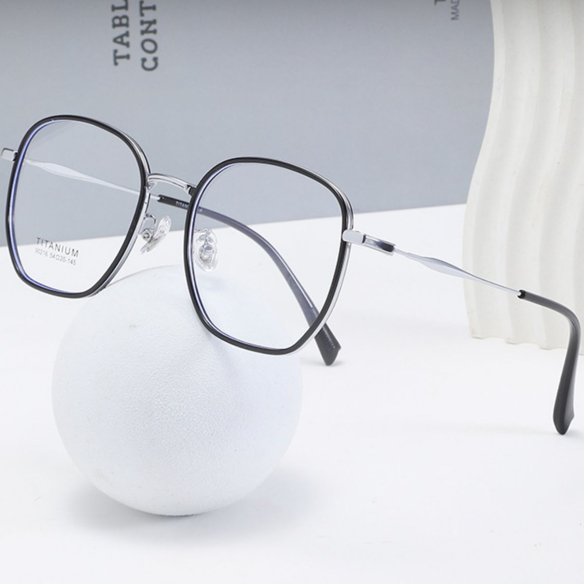 Oversized Polygon Frame Glasses – Stylico