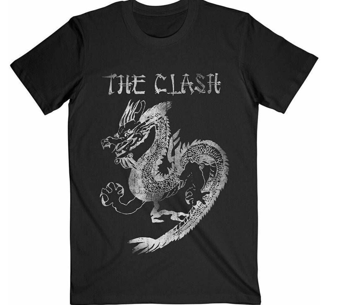 The Clash Dragon Tour Concert Black Men S-2345XL T-Shirt